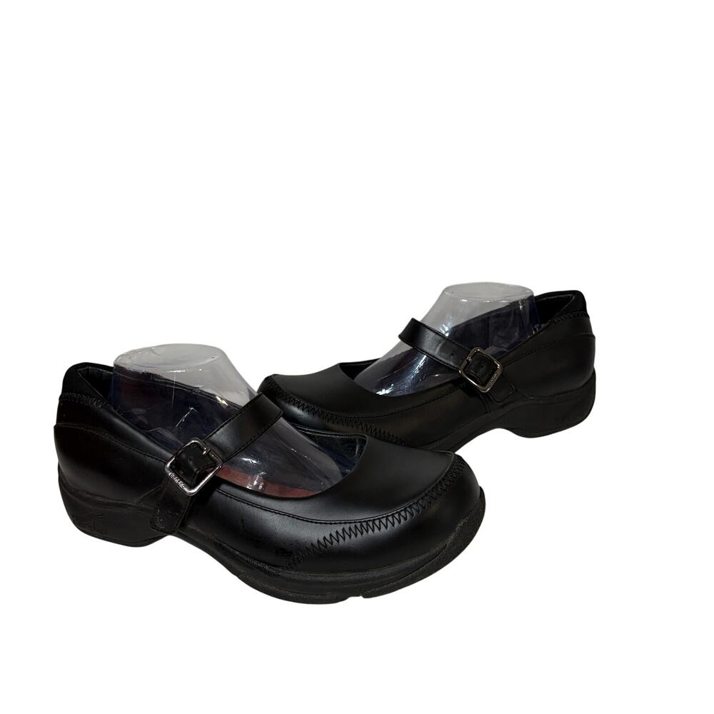 Dansko Shoes Mary Janes Black Leather Buckle Grunge Gothic Comfort Casual 42/12
